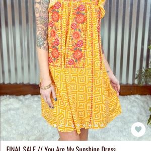 Savannah Jane “ You are my Sunshine Dress” Size L